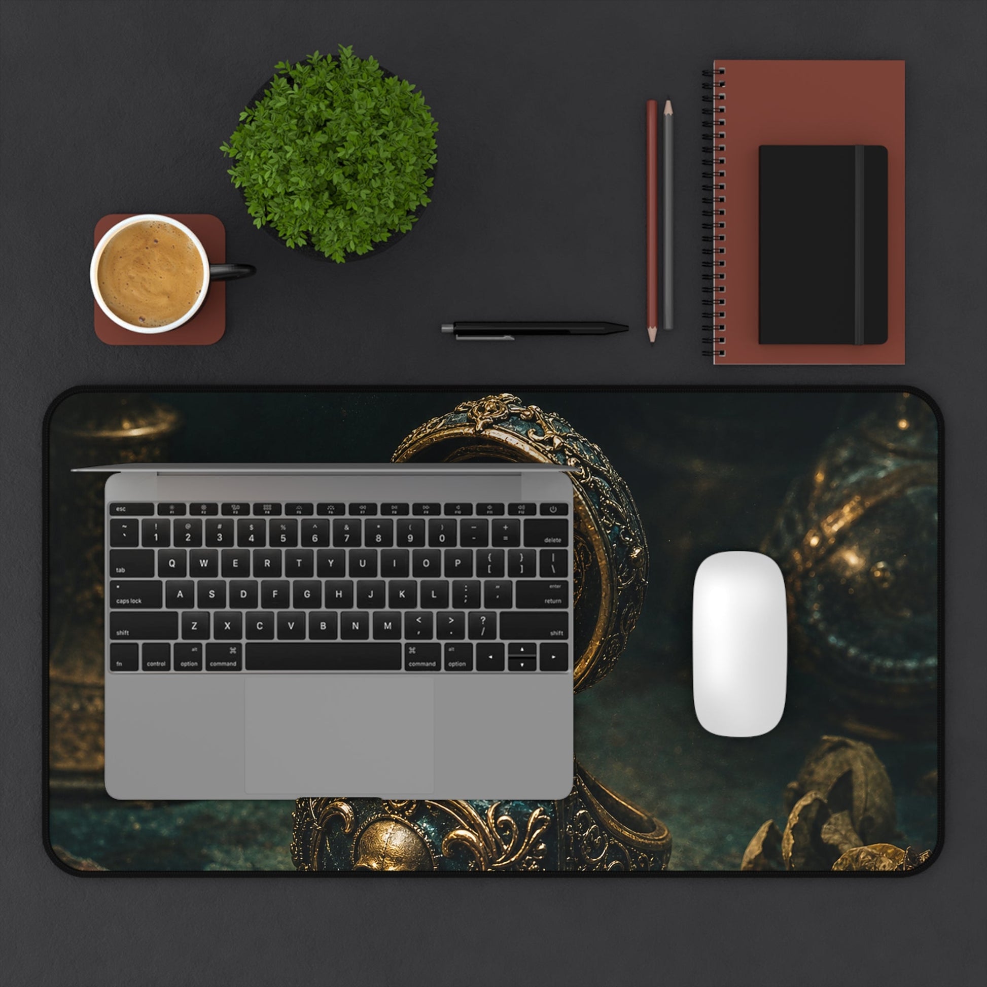Poison Ring Opened - Dark Academia Gaming Desk Mat - Moikas