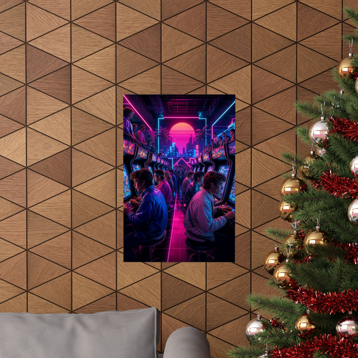 Retro Arcade Tournament - Gaming Culture Art Print (Matte Poster) - Moikas