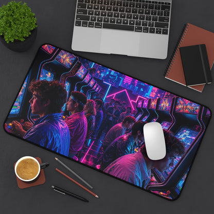 Retro Arcade Tournament - Gaming Culture Gaming Desk Mat - Moikas