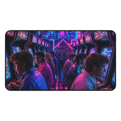 Retro Arcade Tournament - Gaming Culture Gaming Desk Mat - Moikas
