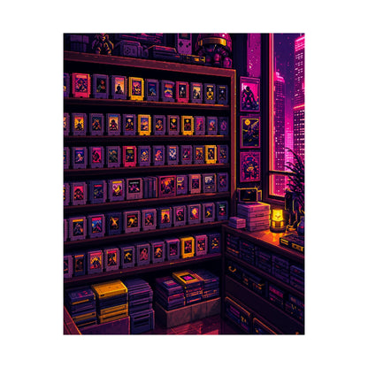 Retro Game Cartridge Collection - Gaming Culture Art Print (Matte Poster) - Moikas