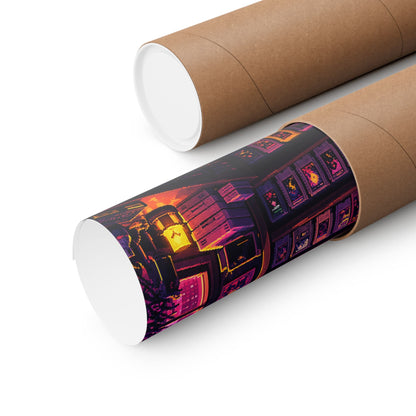Retro Game Cartridge Collection - Gaming Culture Art Print (Matte Poster) - Moikas