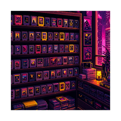 Retro Game Cartridge Collection - Gaming Culture Art Print (Matte Poster) - Moikas