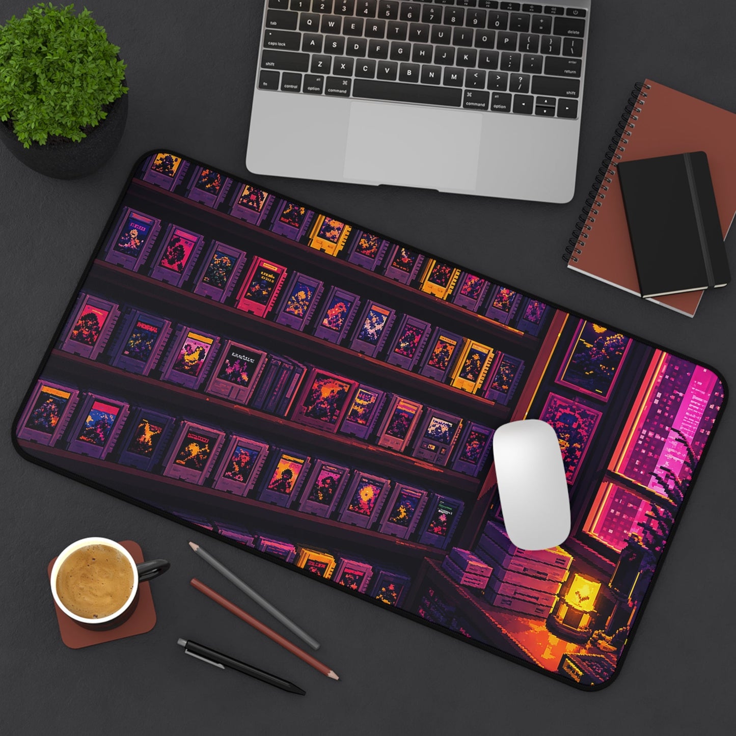 Retro Game Cartridge Collection - Gaming Culture Gaming Desk Mat - Moikas