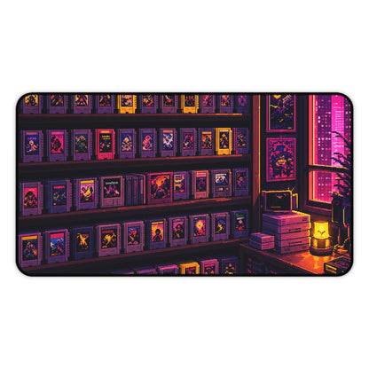 Retro Game Cartridge Collection - Gaming Culture Gaming Desk Mat - Moikas