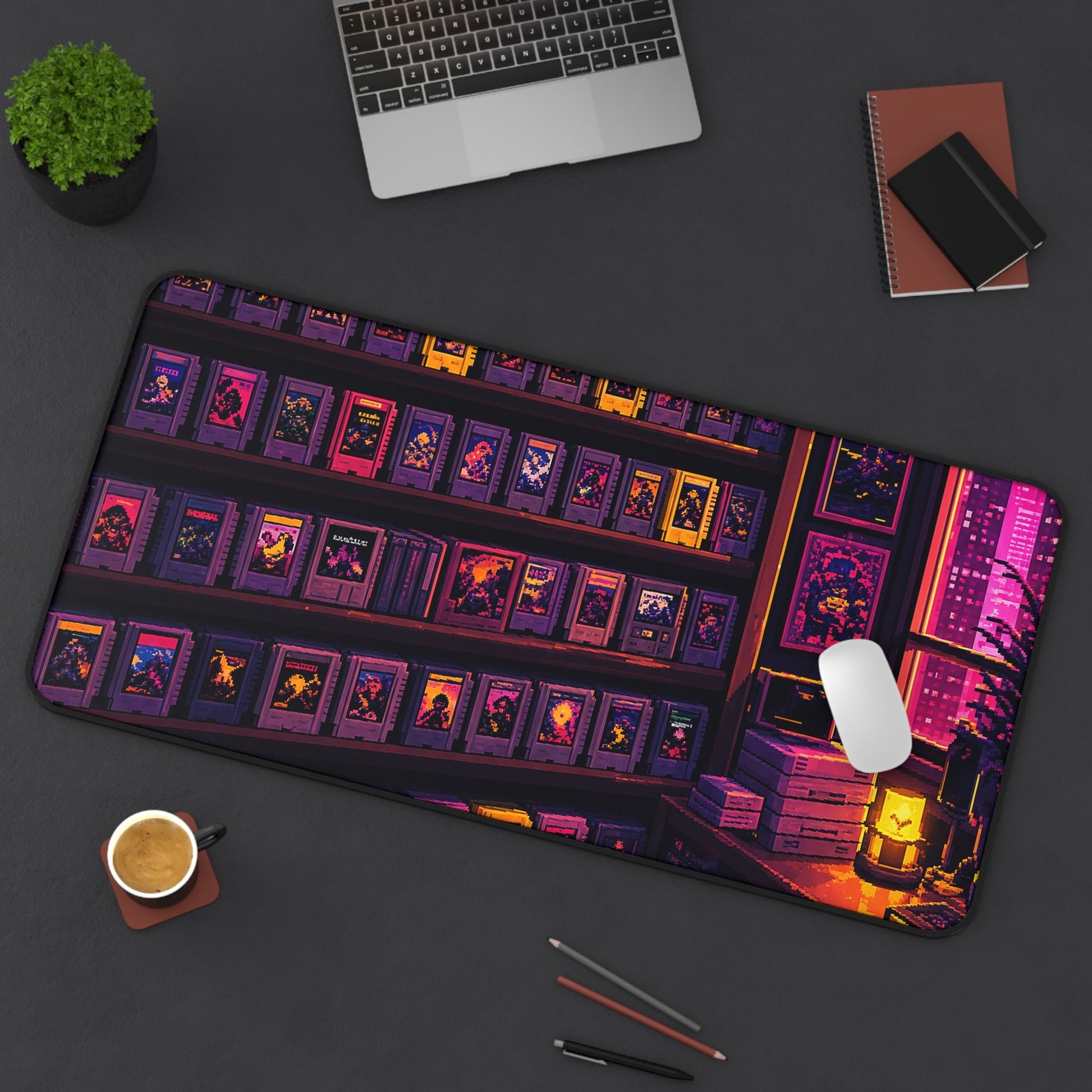 Retro Game Cartridge Collection - Gaming Culture Gaming Desk Mat - Moikas