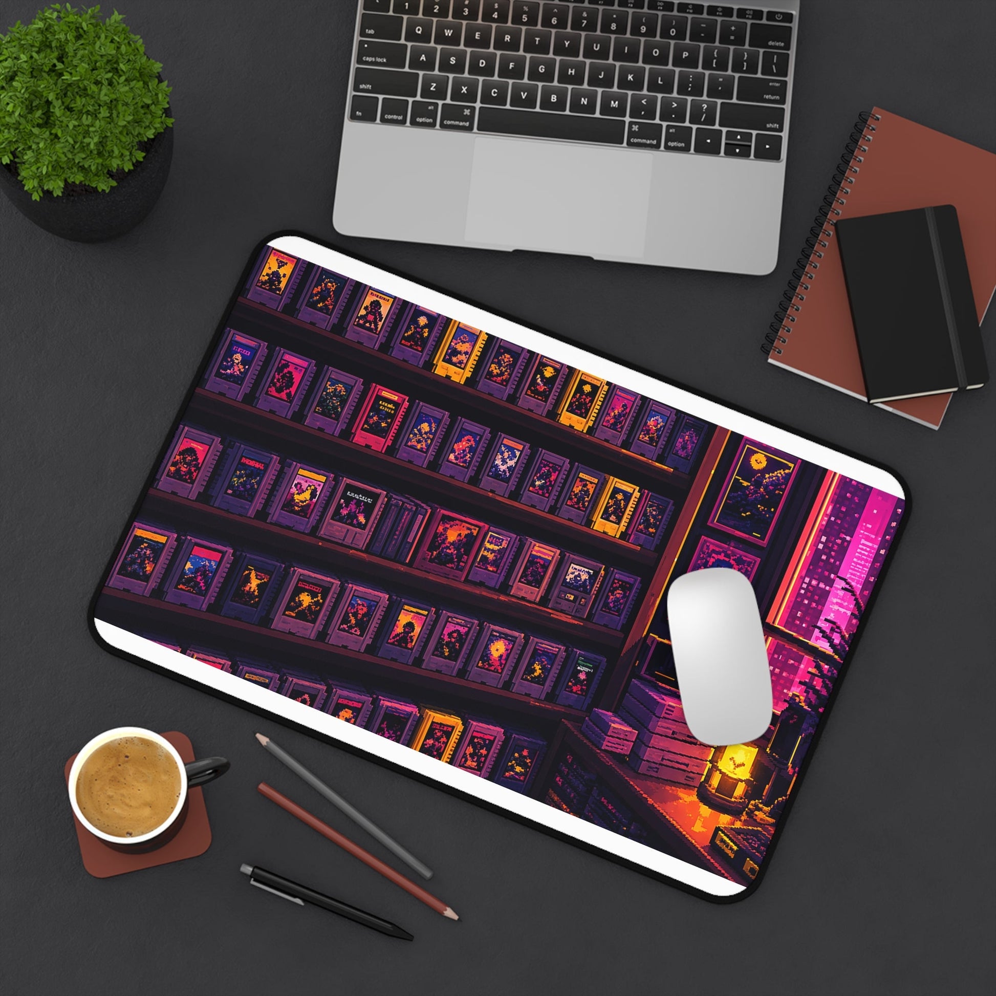 Retro Game Cartridge Collection - Gaming Culture Gaming Desk Mat - Moikas