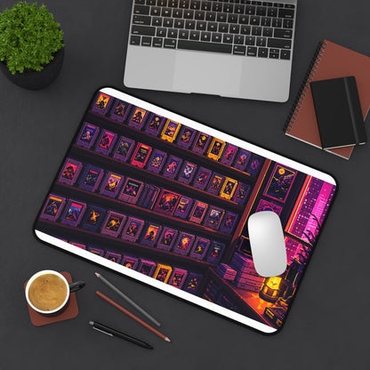 Retro Game Cartridge Collection - Gaming Culture Gaming Desk Mat - Moikas