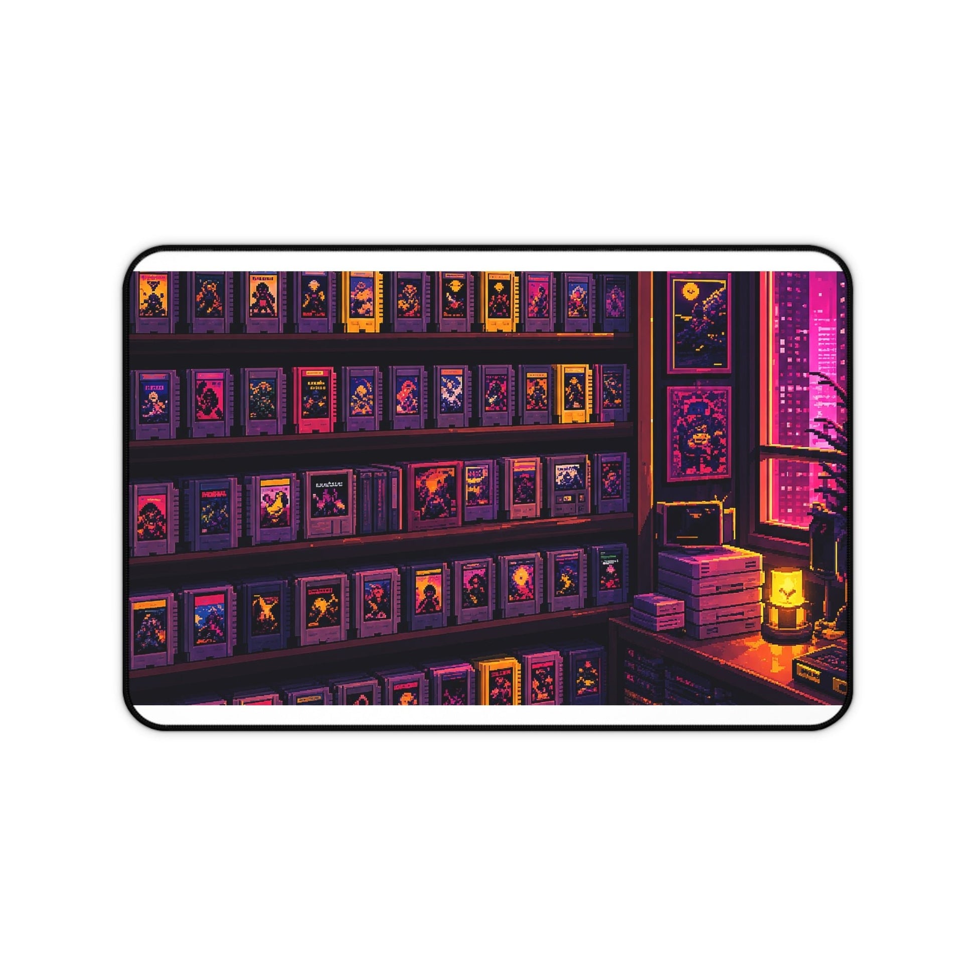 Retro Game Cartridge Collection - Gaming Culture Gaming Desk Mat - Moikas