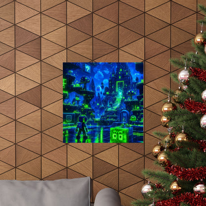 Retro Game World Coming To Life - Gaming Culture Art Print (Matte Poster) - Moikas