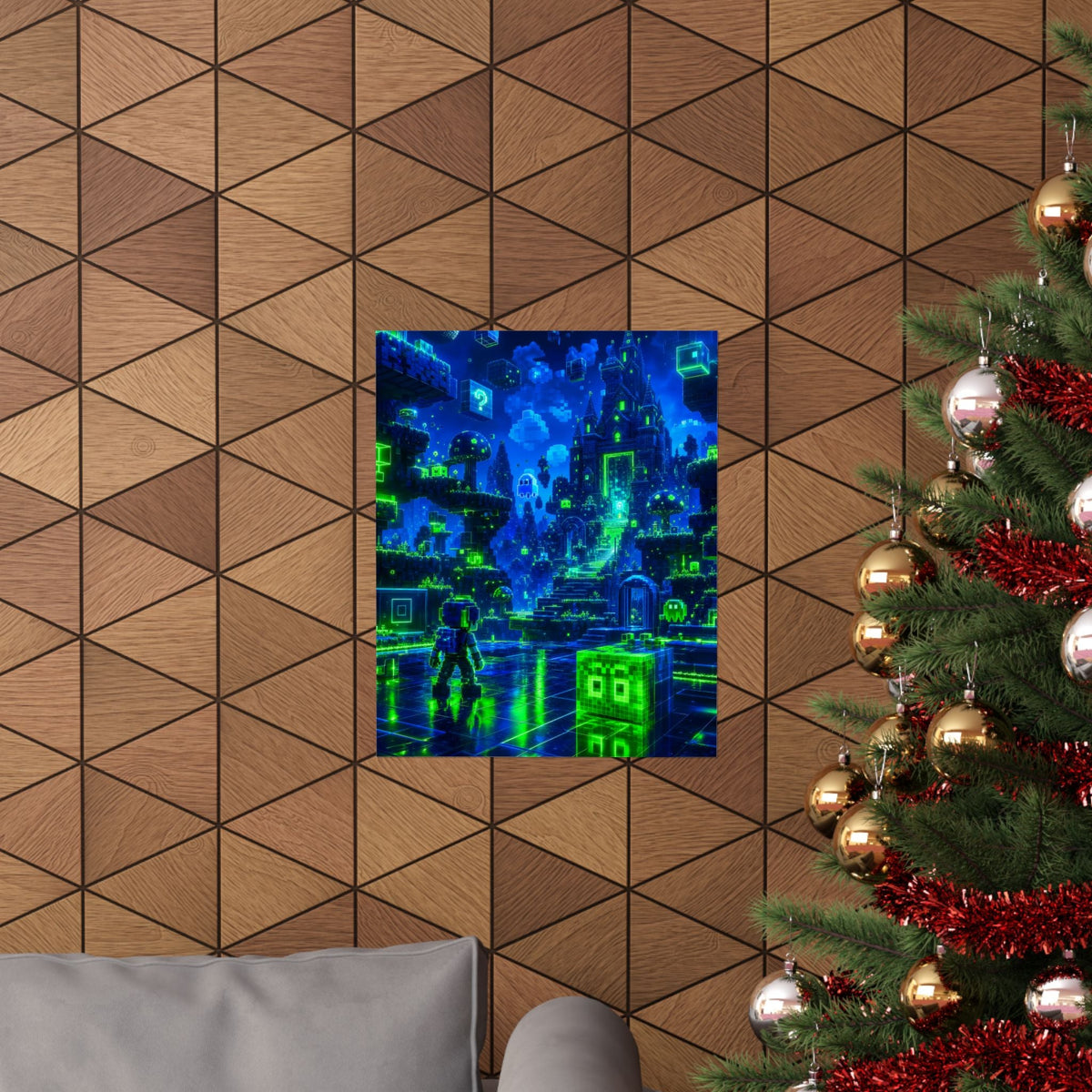 Retro Game World Coming To Life - Gaming Culture Art Print (Matte Poster) - Moikas