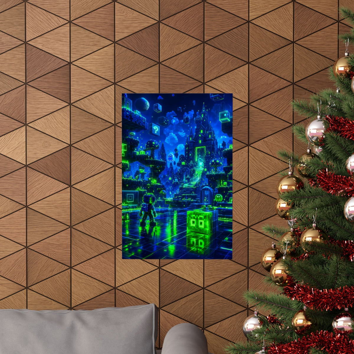 Retro Game World Coming To Life - Gaming Culture Art Print (Matte Poster) - Moikas
