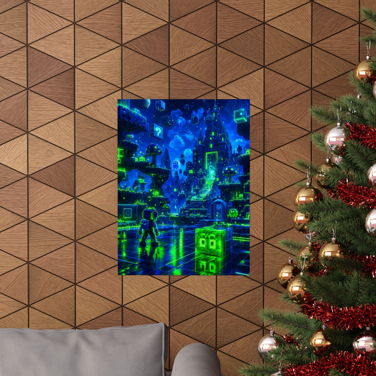 Retro Game World Coming To Life - Gaming Culture Art Print (Matte Poster) - Moikas