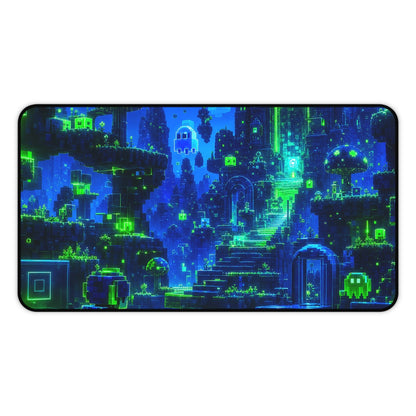 Retro Game World Coming To Life - Gaming Culture Gaming Desk Mat - Moikas