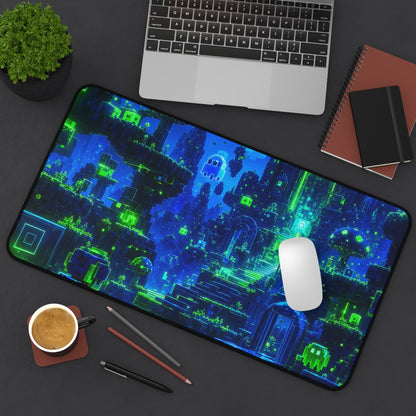 Retro Game World Coming To Life - Gaming Culture Gaming Desk Mat - Moikas