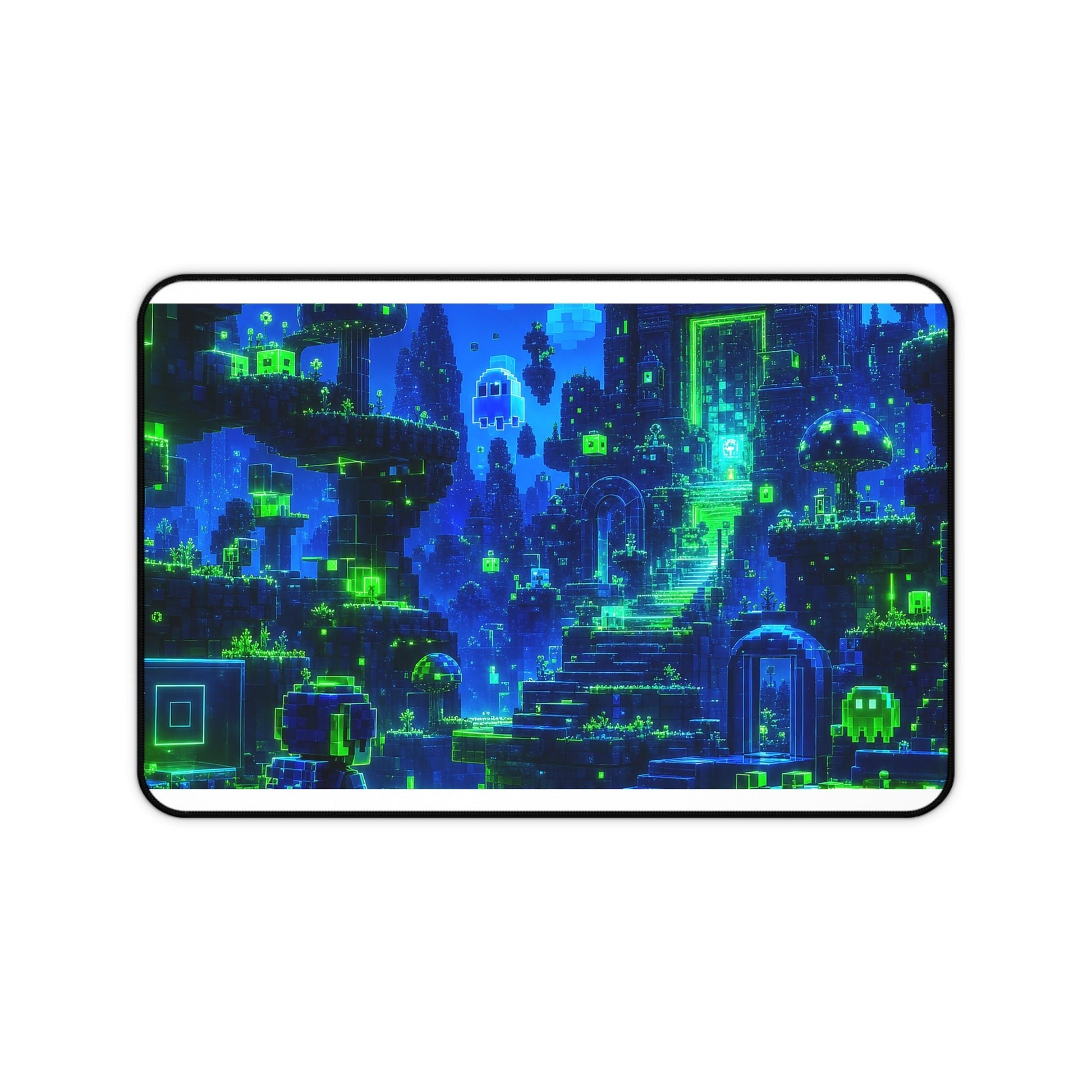 Retro Game World Coming To Life - Gaming Culture Gaming Desk Mat - Moikas