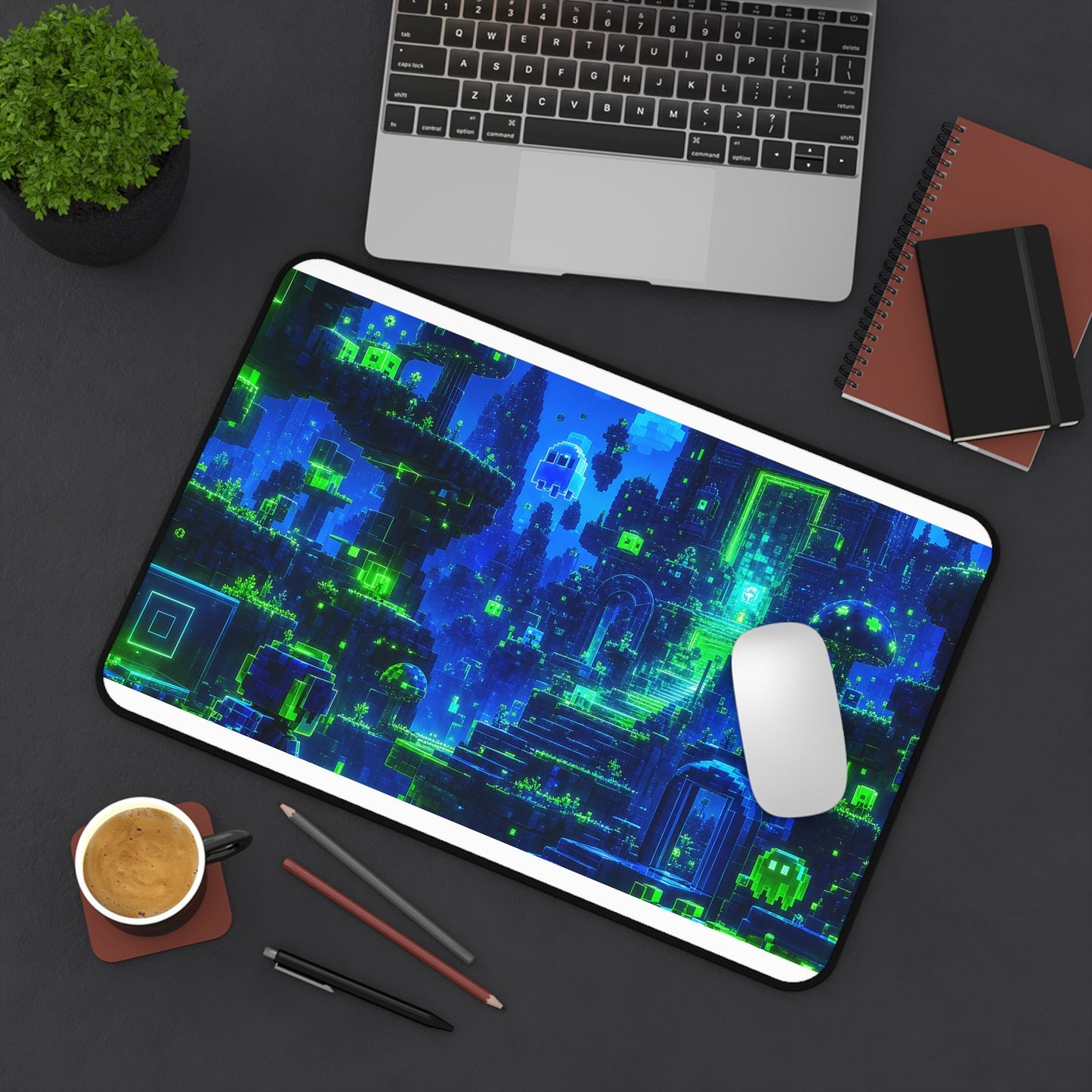 Retro Game World Coming To Life - Gaming Culture Gaming Desk Mat - Moikas