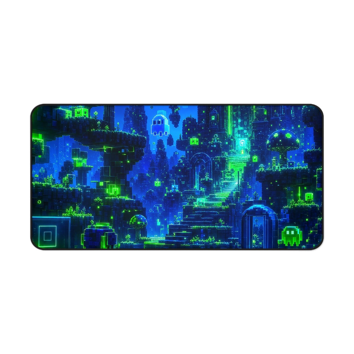 Retro Game World Coming To Life - Gaming Culture Gaming Desk Mat - Moikas