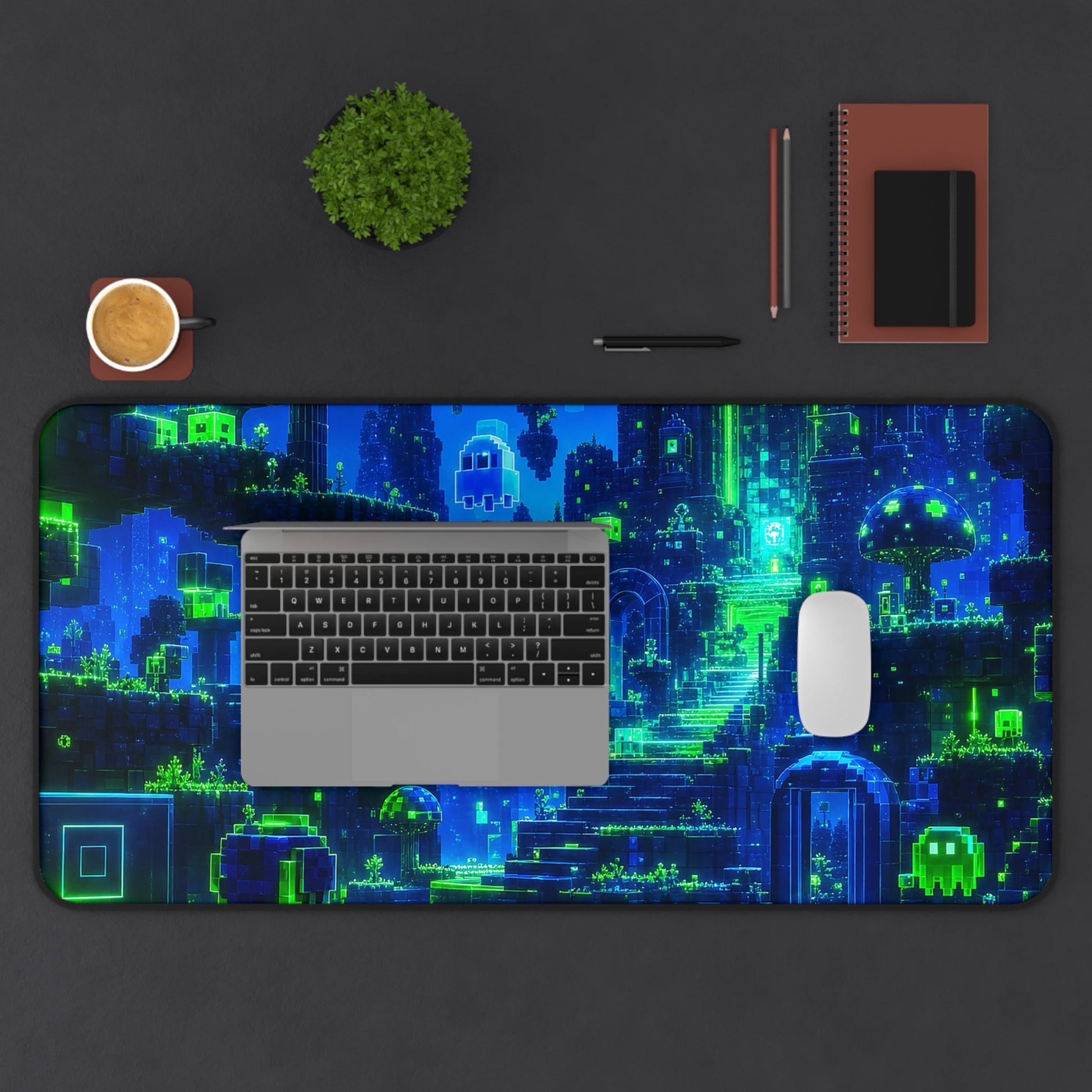 Retro Game World Coming To Life - Gaming Culture Gaming Desk Mat - Moikas