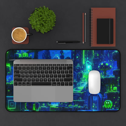 Retro Game World Coming To Life - Gaming Culture Gaming Desk Mat - Moikas