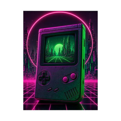 Retro Handheld Console - Gaming Culture Art Print (Matte Poster) - Moikas