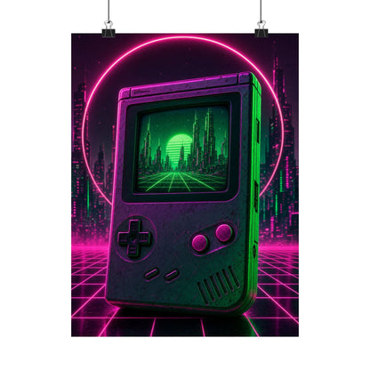 Retro Handheld Console - Gaming Culture Art Print (Matte Poster) - Moikas