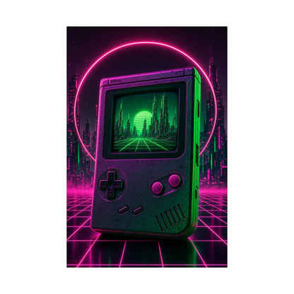 Retro Handheld Console - Gaming Culture Art Print (Matte Poster) - Moikas