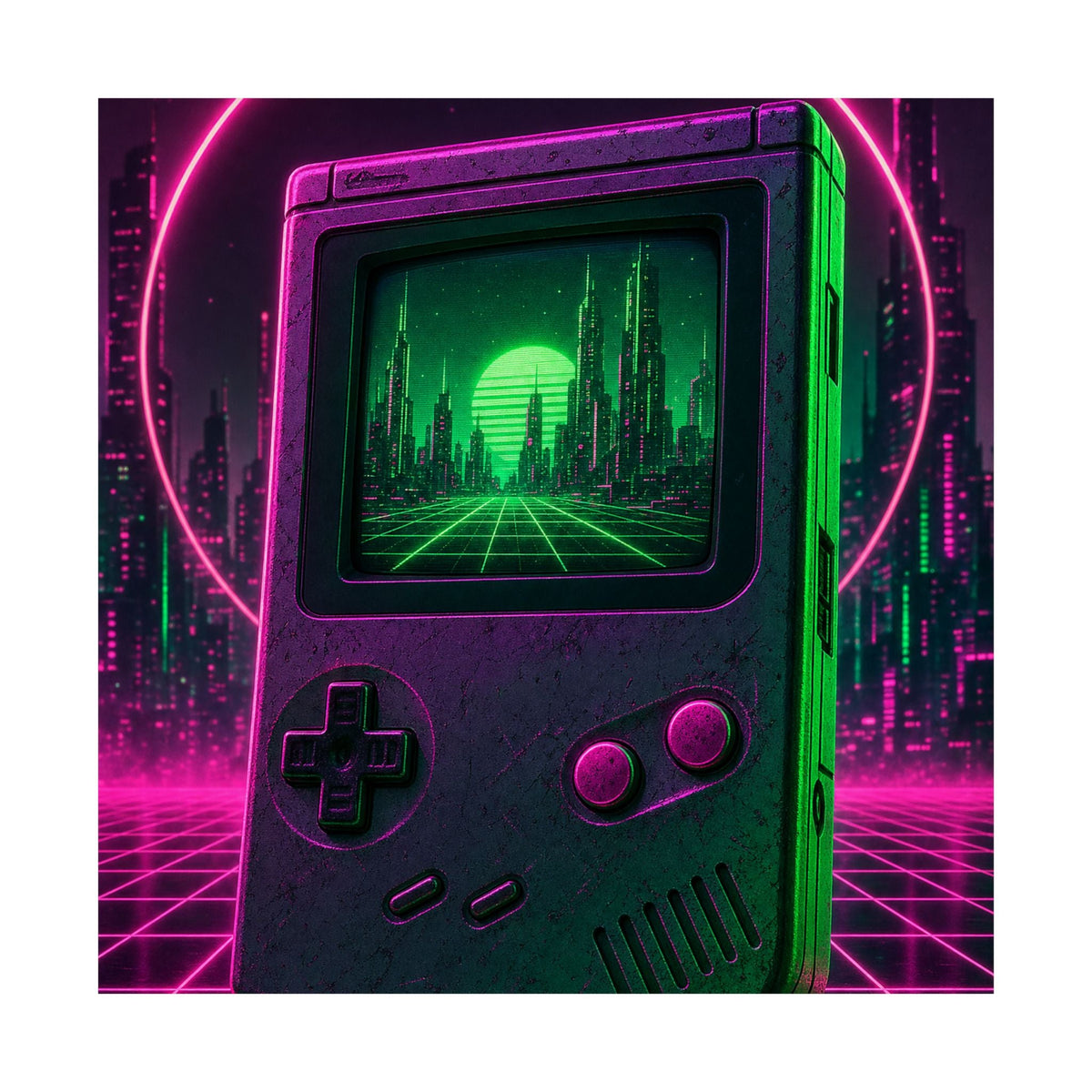 Retro Handheld Console - Gaming Culture Art Print (Matte Poster) - Moikas