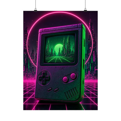 Retro Handheld Console - Gaming Culture Art Print (Matte Poster) - Moikas