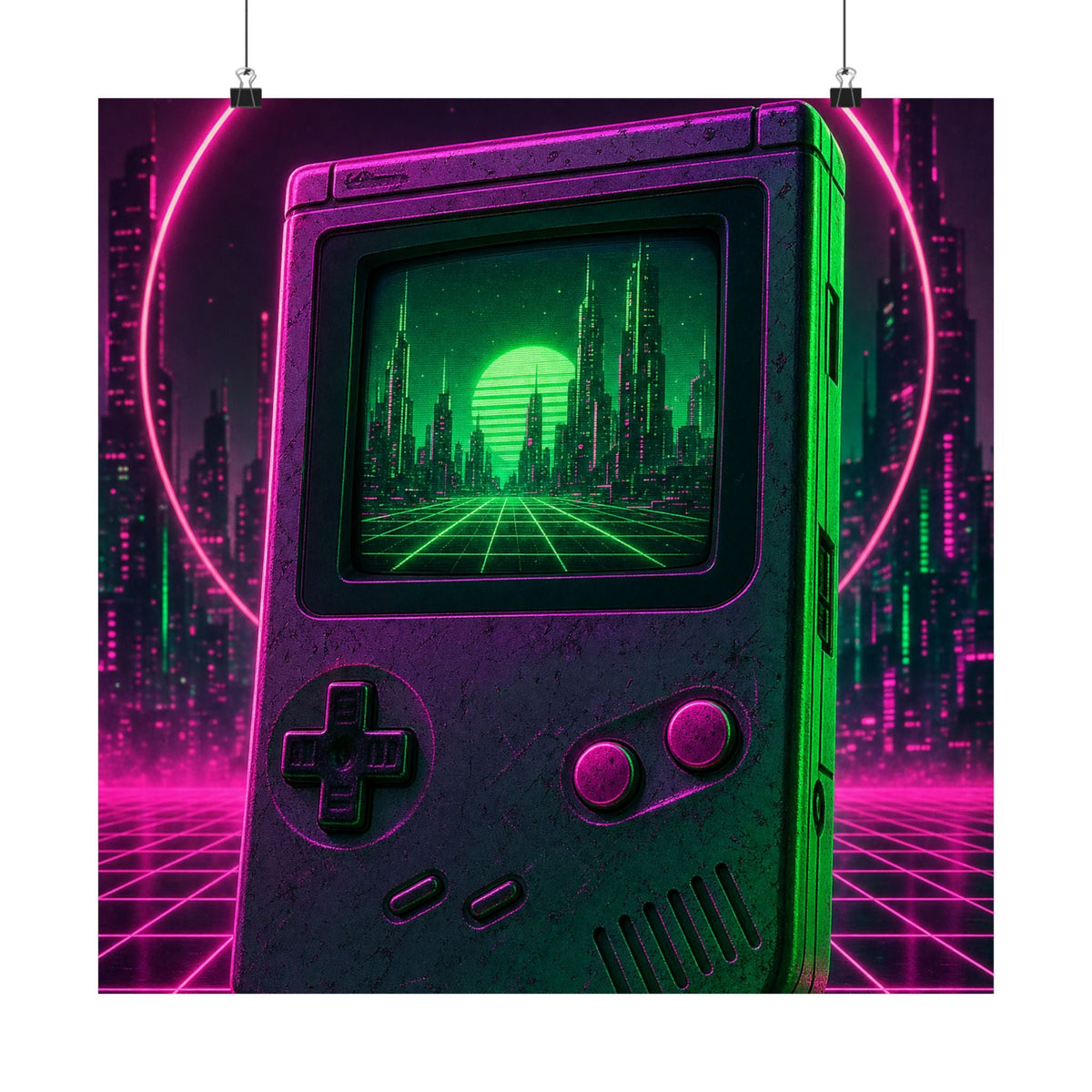 Retro Handheld Console - Gaming Culture Art Print (Matte Poster) - Moikas