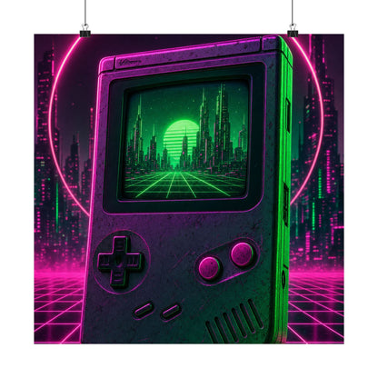 Retro Handheld Console - Gaming Culture Art Print (Matte Poster) - Moikas