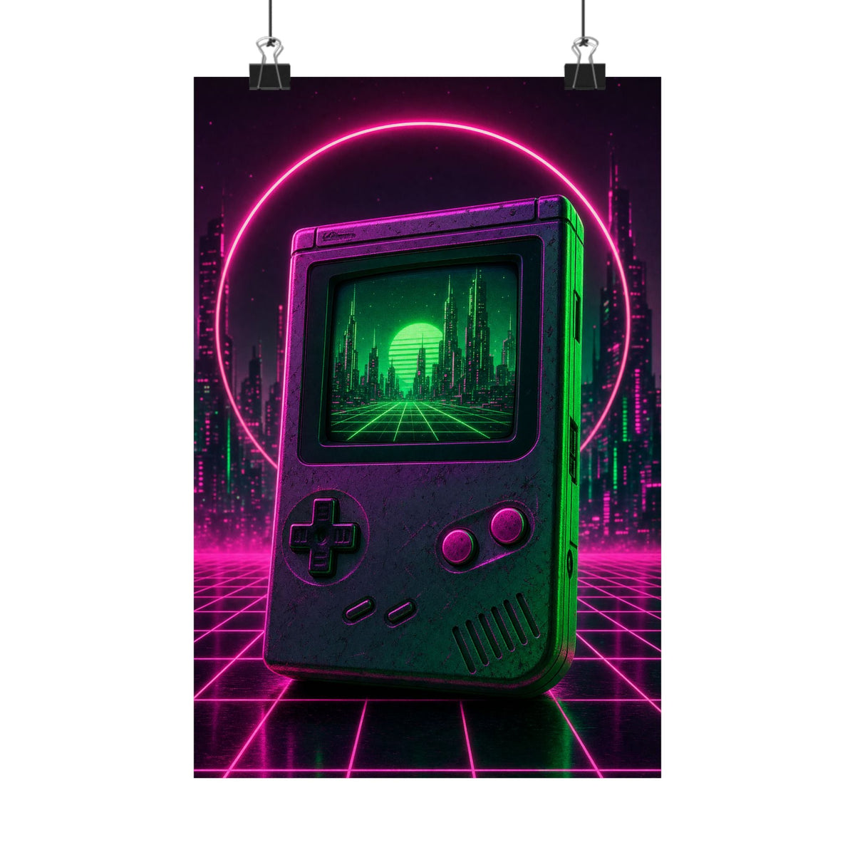 Retro Handheld Console - Gaming Culture Art Print (Matte Poster) - Moikas