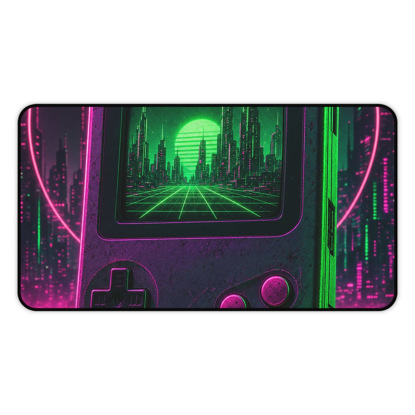 Retro Handheld Console - Gaming Culture Gaming Desk Mat - Moikas