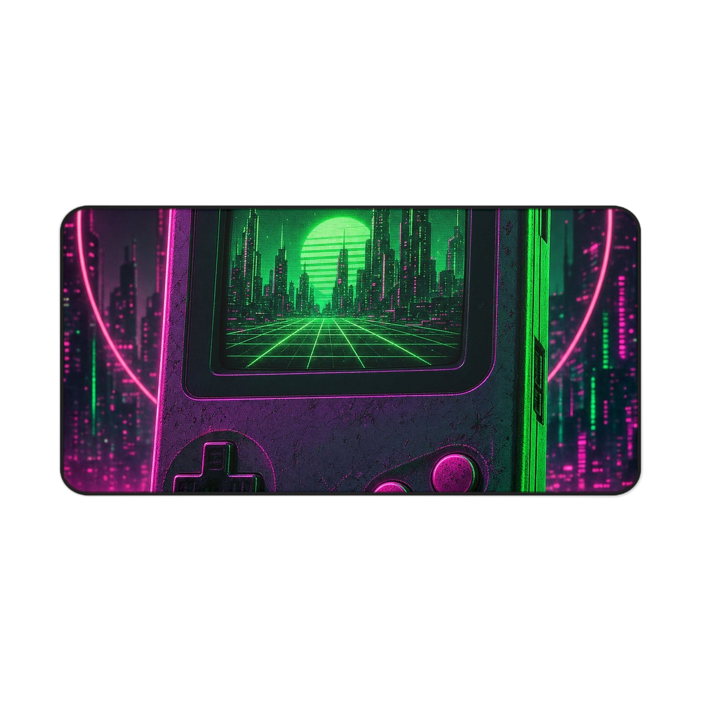 Retro Handheld Console - Gaming Culture Gaming Desk Mat - Moikas