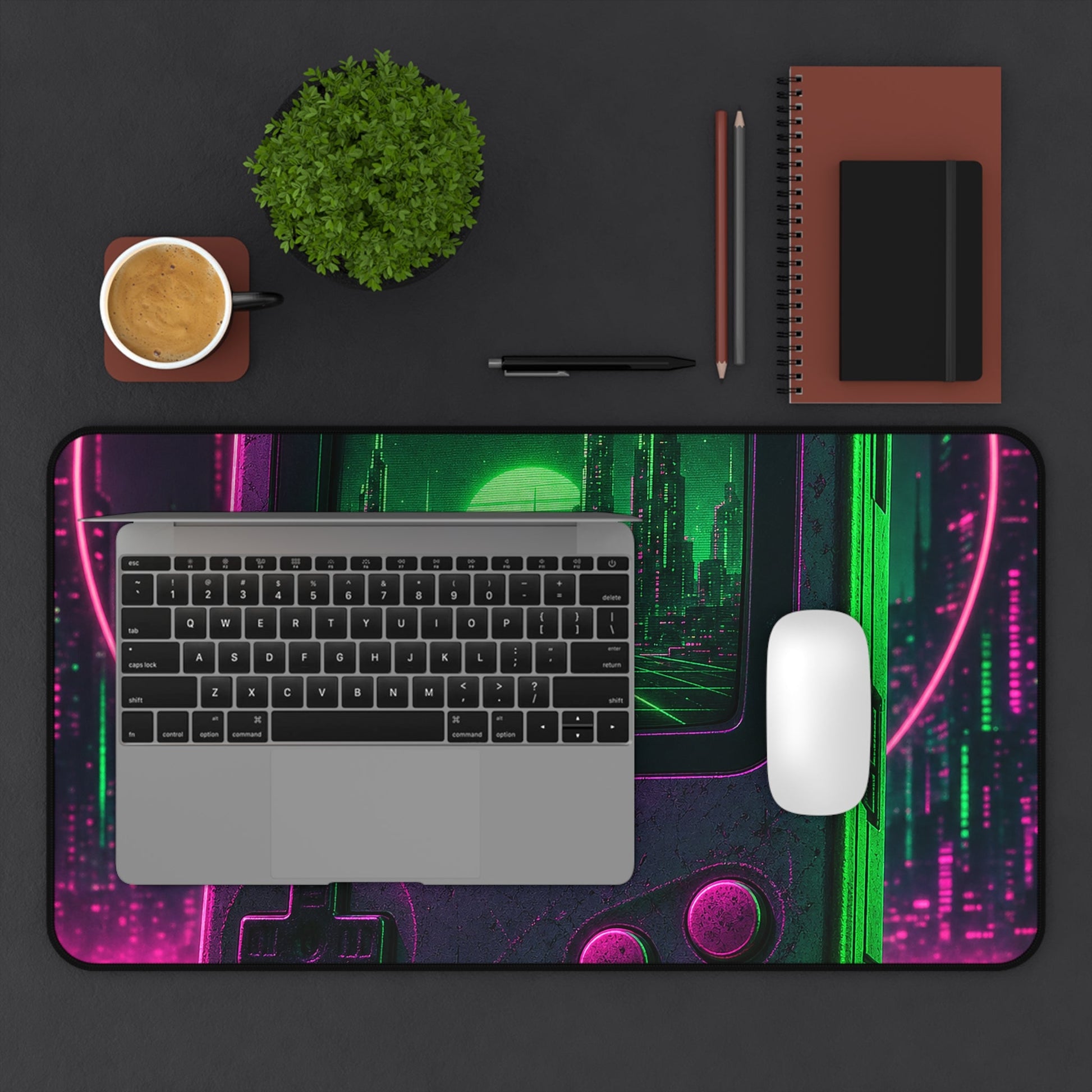 Retro Handheld Console - Gaming Culture Gaming Desk Mat - Moikas