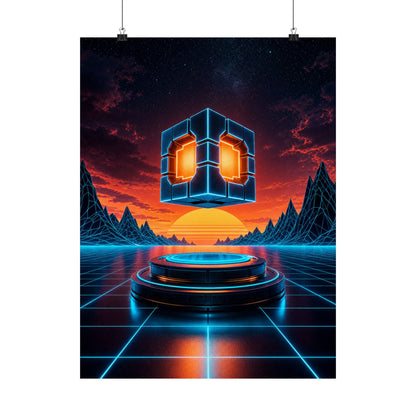 Retro Power-Up Floating - Gaming Culture Art Print (Matte Poster) - Moikas