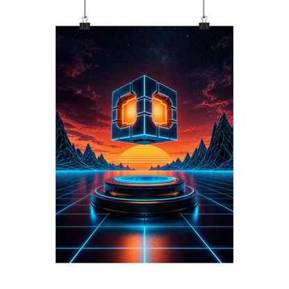 Retro Power-Up Floating - Gaming Culture Art Print (Matte Poster) - Moikas