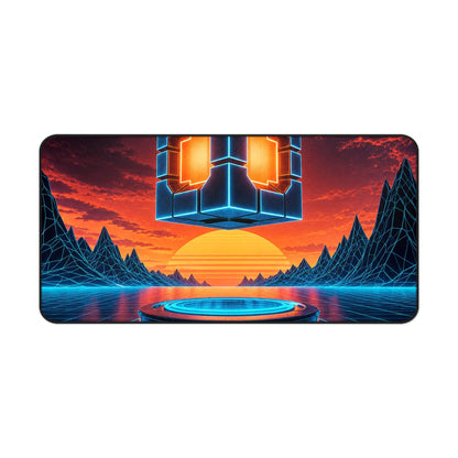 Retro Power-Up Floating - Gaming Culture Gaming Desk Mat - Moikas