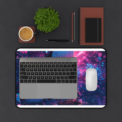 Robot In Junkyard Garden - Anime Manga Gaming Desk Mat - Moikas