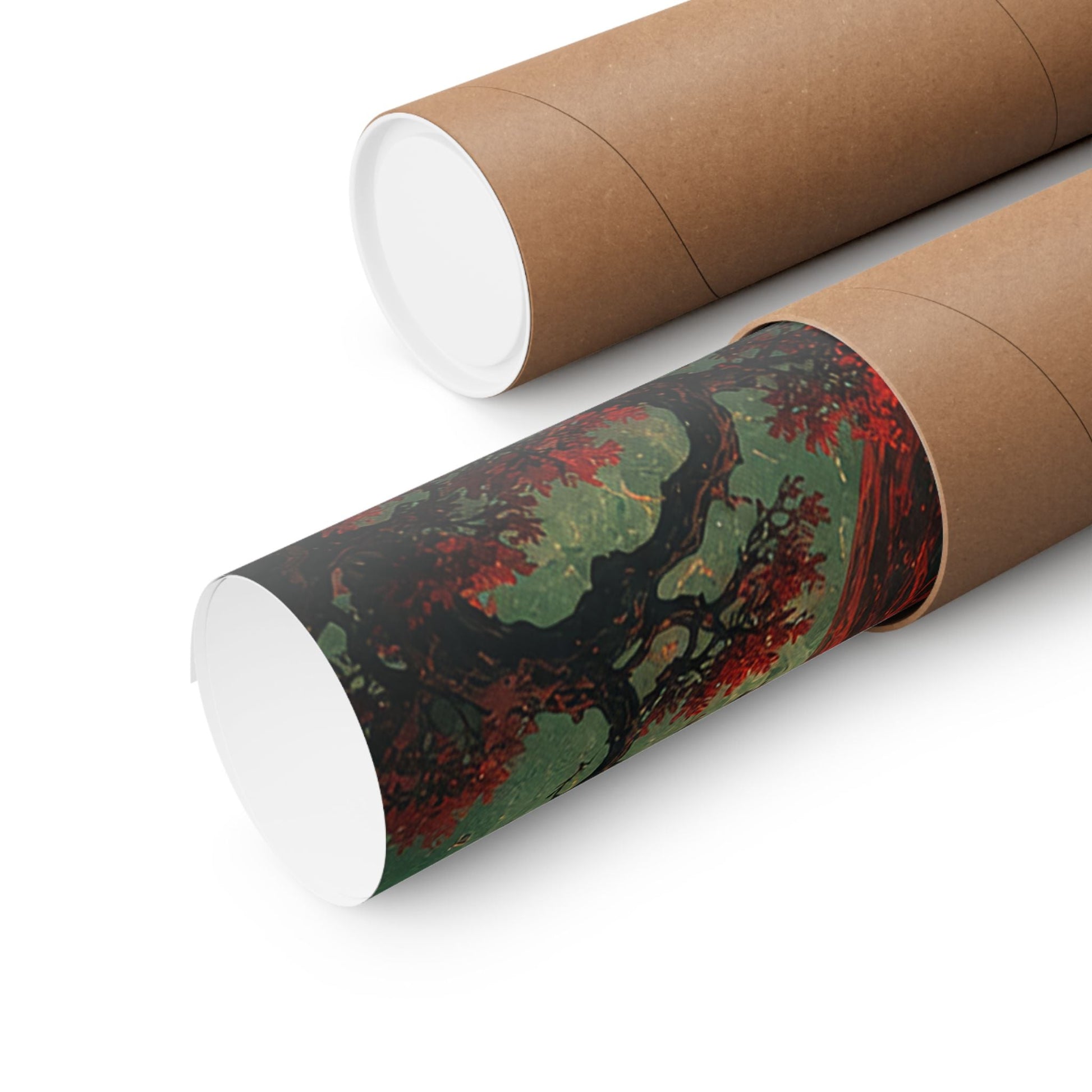 Salamander Spirit In Flame - Japanese Mythology Art Print (Matte Poster) - Moikas