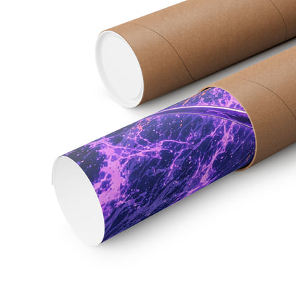 Samurai Facing Giant Wave - Anime Manga Art Print (Matte Poster) - Moikas