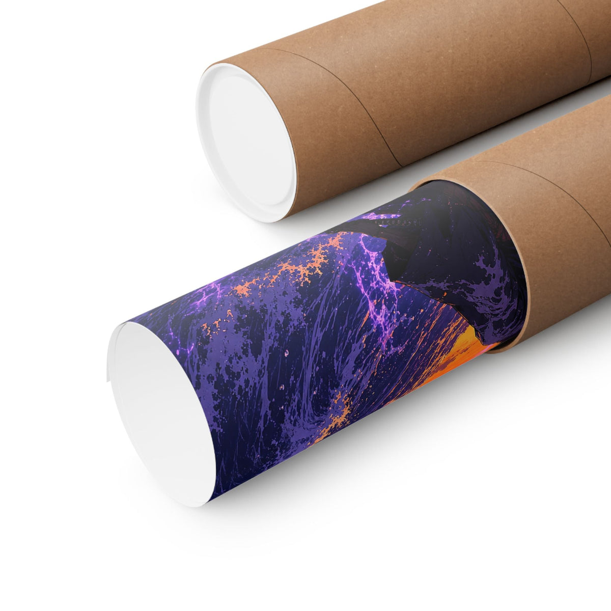 Samurai Facing Giant Wave - Anime Manga Art Print (Matte Poster) - Moikas