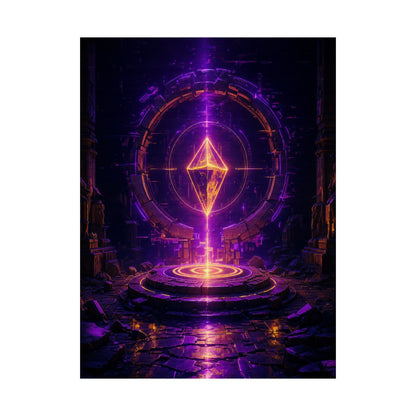 Save Point Glowing In Darkness - Gaming Culture Art Print (Matte Poster) - Moikas