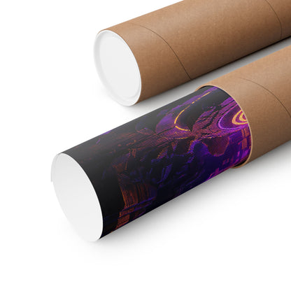 Save Point Glowing In Darkness - Gaming Culture Art Print (Matte Poster) - Moikas