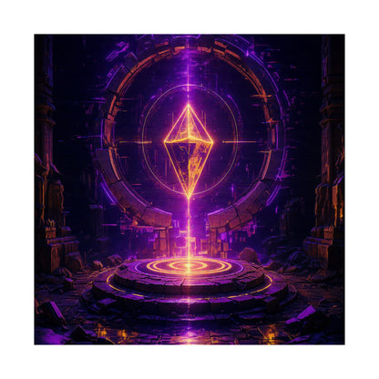Save Point Glowing In Darkness - Gaming Culture Art Print (Matte Poster) - Moikas