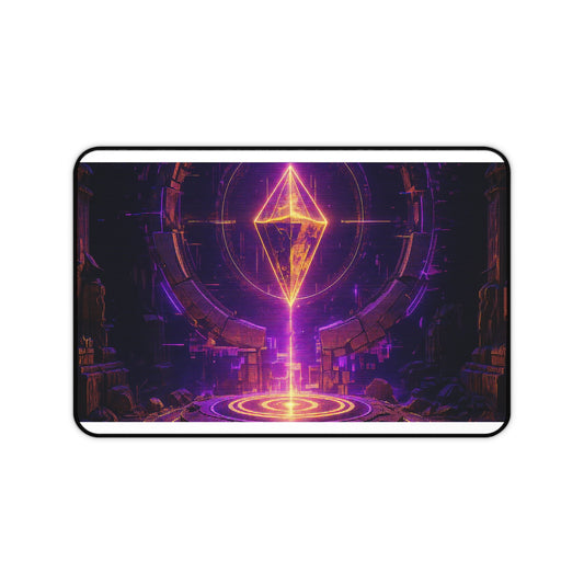 Save Point Glowing In Darkness - Gaming Culture Gaming Desk Mat - Moikas