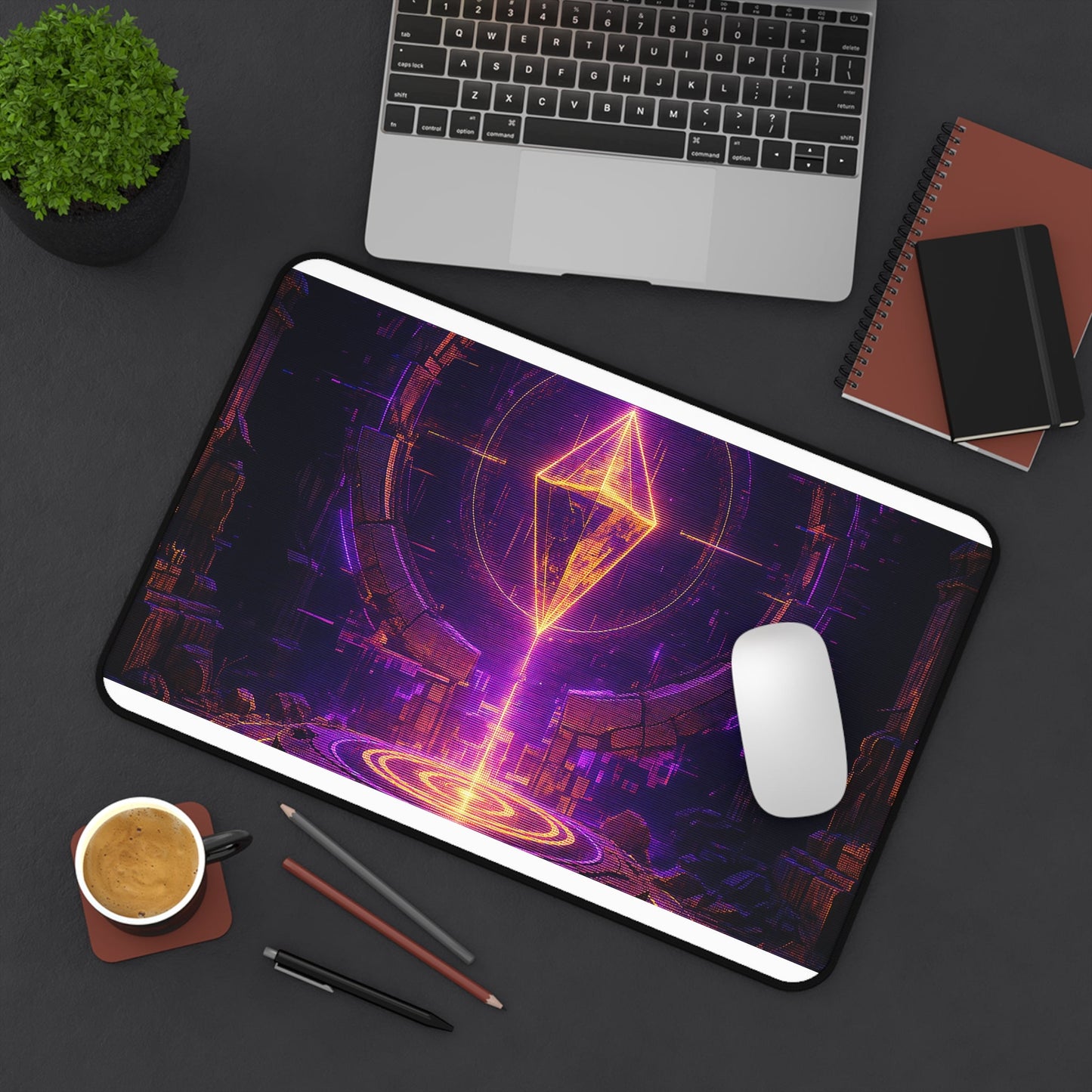 Save Point Glowing In Darkness - Gaming Culture Gaming Desk Mat - Moikas
