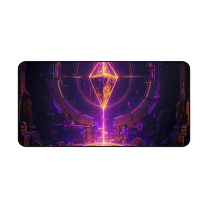 Save Point Glowing In Darkness - Gaming Culture Gaming Desk Mat - Moikas