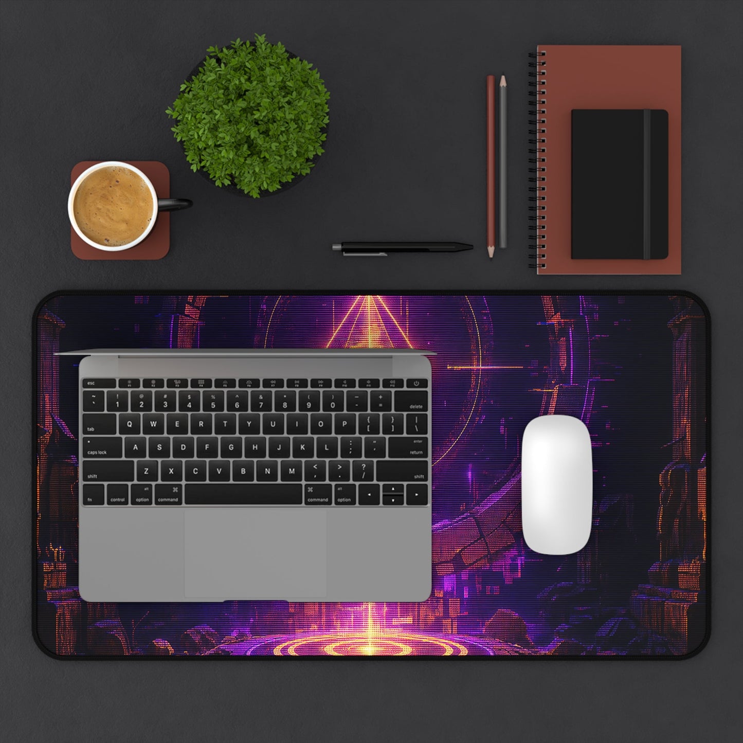Save Point Glowing In Darkness - Gaming Culture Gaming Desk Mat - Moikas