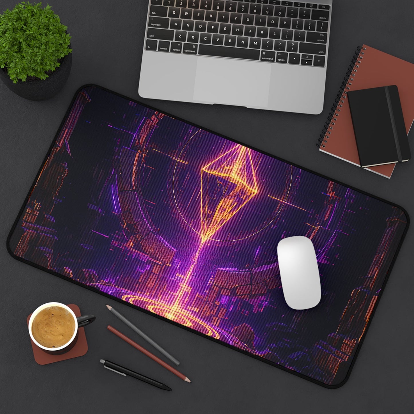 Save Point Glowing In Darkness - Gaming Culture Gaming Desk Mat - Moikas